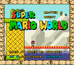 Super Mario World Master Quest 5 Title Screen